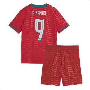 Echipament fotbal Portugalia Goncalo Ramos #9 Tricou Acasa Mondial 2026 pentru copii şi pantaloni