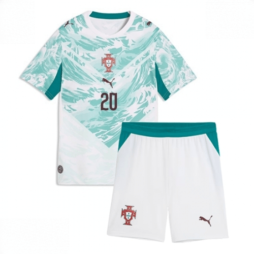 Echipament fotbal Portugalia Joao Cancelo #20 Tricou Deplasare Mondial 2026 pentru copii şi pantaloni 2 Echipament fotbal Portugalia Joao Cancelo #20 Tricou Deplasare Mondial 2026 pentru copii şi pantaloni - imagine 2