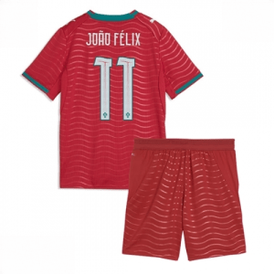 Echipament fotbal Portugalia Joao Felix #11 Tricou Acasa Mondial 2026 pentru copii şi pantaloni