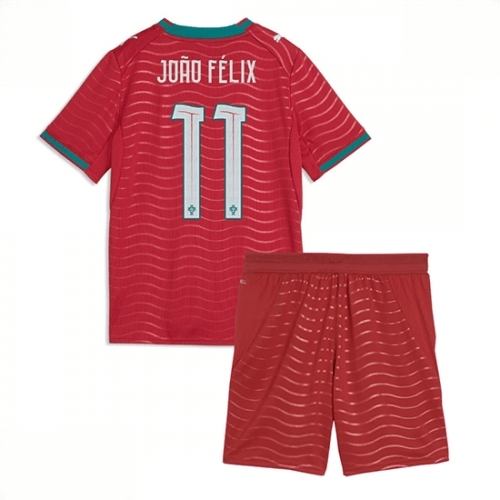 Echipament fotbal Portugalia Joao Felix #11 Tricou Acasa Mondial 2026 pentru copii şi pantaloni 1 Echipament fotbal Portugalia Joao Felix #11 Tricou Acasa Mondial 2026 pentru copii şi pantaloni