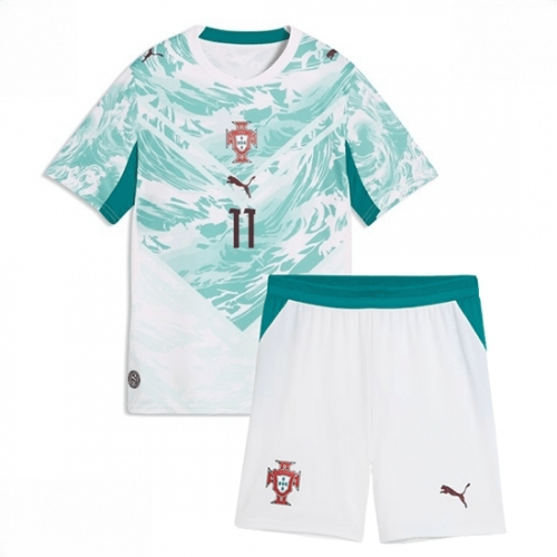 Echipament fotbal Portugalia Joao Felix #11 Tricou Deplasare Mondial 2026 pentru copii şi pantaloni 2 Echipament fotbal Portugalia Joao Felix #11 Tricou Deplasare Mondial 2026 pentru copii şi pantaloni - imagine 2