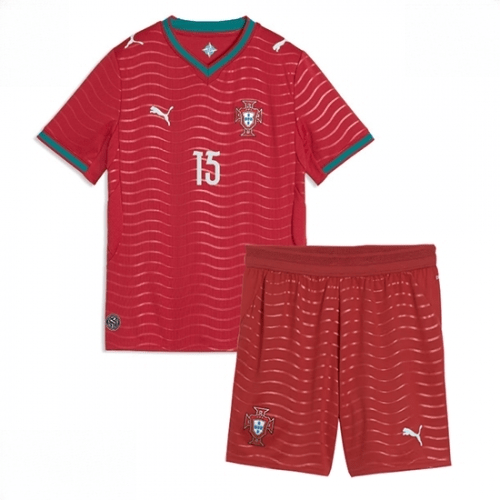 Echipament fotbal Portugalia Joao Neves #15 Tricou Acasa Mondial 2026 pentru copii şi pantaloni 2 Echipament fotbal Portugalia Joao Neves #15 Tricou Acasa Mondial 2026 pentru copii şi pantaloni - imagine 2