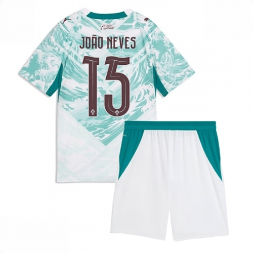 Echipament fotbal Portugalia Joao Neves #15 Tricou Deplasare Mondial 2026 pentru copii şi pantaloni 1 Echipament fotbal Portugalia Joao Neves #15 Tricou Deplasare Mondial 2026 pentru copii şi pantaloni