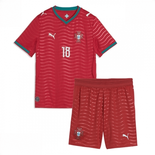 Echipament fotbal Portugalia Pedro Neto #18 Tricou Acasa Mondial 2026 pentru copii şi pantaloni 2 Echipament fotbal Portugalia Pedro Neto #18 Tricou Acasa Mondial 2026 pentru copii şi pantaloni - imagine 2