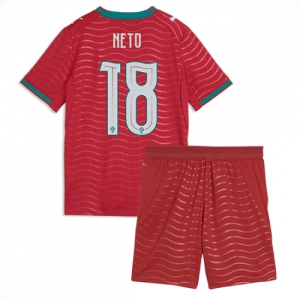 Echipament fotbal Portugalia Pedro Neto #18 Tricou Acasa Mondial 2026 pentru copii şi pantaloni