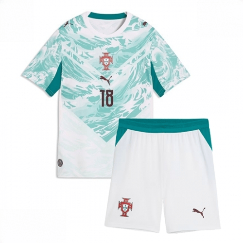 Echipament fotbal Portugalia Pedro Neto #18 Tricou Deplasare Mondial 2026 pentru copii şi pantaloni 2 Echipament fotbal Portugalia Pedro Neto #18 Tricou Deplasare Mondial 2026 pentru copii şi pantaloni - imagine 2