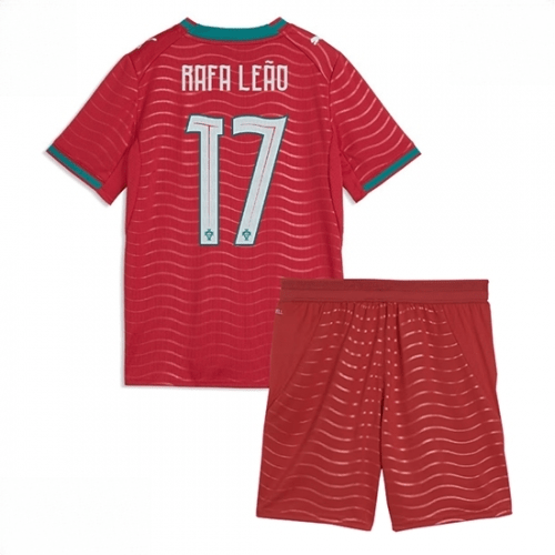 Echipament fotbal Portugalia Rafael Leao #17 Tricou Acasa Mondial 2026 pentru copii şi pantaloni 1 Echipament fotbal Portugalia Rafael Leao #17 Tricou Acasa Mondial 2026 pentru copii şi pantaloni