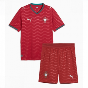 Echipament fotbal Portugalia Tricou Acasa Mondial 2026 pentru copii şi pantaloni