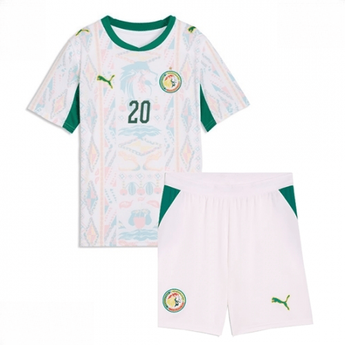 Echipament fotbal Senegal Habib Diallo #20 Tricou Acasa Mondial 2026 pentru copii şi pantaloni 2 Echipament fotbal Senegal Habib Diallo #20 Tricou Acasa Mondial 2026 pentru copii şi pantaloni - imagine 2