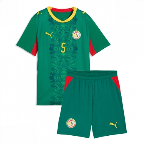 Echipament fotbal Senegal Idrissa Gueye #5 Tricou Deplasare Mondial 2026 pentru copii şi pantaloni 2 Echipament fotbal Senegal Idrissa Gueye #5 Tricou Deplasare Mondial 2026 pentru copii şi pantaloni - imagine 2