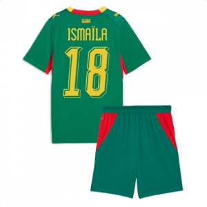 Echipament fotbal Senegal Ismaila Sarr #18 Tricou Deplasare Mondial 2026 pentru copii şi pantaloni