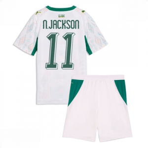 Echipament fotbal Senegal Nicolas Jackson #11 Tricou Acasa Mondial 2026 pentru copii şi pantaloni