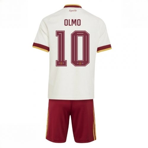 Echipament fotbal Spania Dani Olmo #10 Tricou Deplasare Mondial 2026 pentru copii şi pantaloni 1 Echipament fotbal Spania Dani Olmo #10 Tricou Deplasare Mondial 2026 pentru copii şi pantaloni