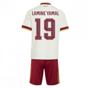 Echipament fotbal Spania Lamine Yamal #19 Tricou Deplasare Mondial 2026 pentru copii şi pantaloni