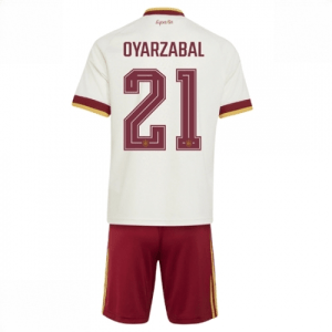 Echipament fotbal Spania Mikel Oyarzabal #21 Tricou Deplasare Mondial 2026 pentru copii şi pantaloni