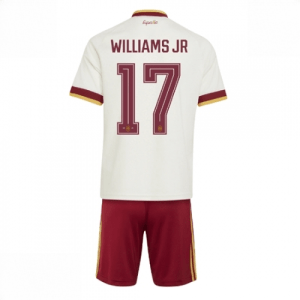 Echipament fotbal Spania Nico Williams #17 Tricou Deplasare Mondial 2026 pentru copii şi pantaloni