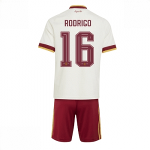 Echipament fotbal Spania Rodri Hernandez #16 Tricou Deplasare Mondial 2026 pentru copii şi pantaloni