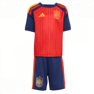 Echipament fotbal Spania Tricou Acasa Mondial 2026 pentru copii şi pantaloni