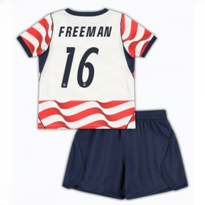 Echipament fotbal Statele Unite Alex Freeman #16 Tricou Acasa Mondial 2026 pentru copii şi pantaloni