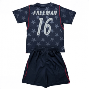 Echipament fotbal Statele Unite Alex Freeman #16 Tricou Deplasare Mondial 2026 pentru copii şi pantaloni