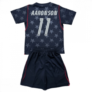 Echipament fotbal Statele Unite Brenden Aaronson #11 Tricou Deplasare Mondial 2026 pentru copii şi pantaloni