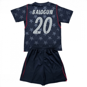 Echipament fotbal Statele Unite Folarin Balogun #20 Tricou Deplasare Mondial 2026 pentru copii şi pantaloni