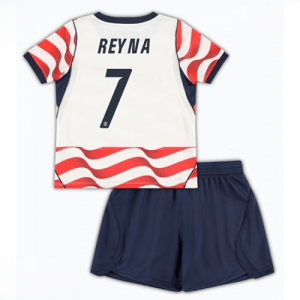Echipament fotbal Statele Unite Giovanni Reyna #7 Tricou Acasa Mondial 2026 pentru copii şi pantaloni