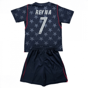 Echipament fotbal Statele Unite Giovanni Reyna #7 Tricou Deplasare Mondial 2026 pentru copii şi pantaloni