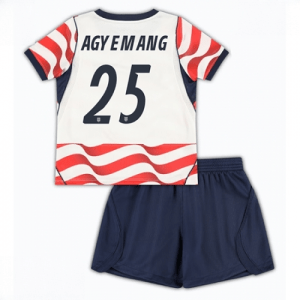 Echipament fotbal Statele Unite Patrick Agyemang #25 Tricou Acasa Mondial 2026 pentru copii şi pantaloni