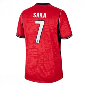 Echipament fotbal Anglia Bukayo Saka #7 Tricou Deplasare Mondial 2026 maneca scurta