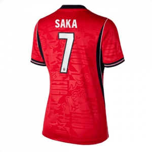 Echipament fotbal Anglia Bukayo Saka #7 Tricou Deplasare Mondial 2026 pentru femei maneca scurta