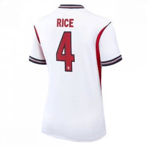 Echipament fotbal Anglia Declan Rice #4 Tricou Acasa Mondial 2026 pentru femei maneca scurta