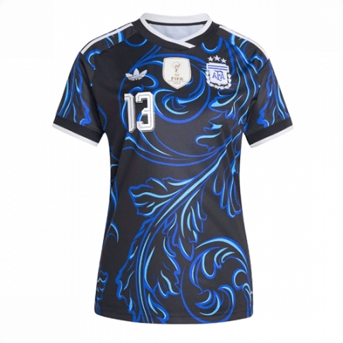 Echipament fotbal Argentina Cristian Romero #13 Tricou Deplasare Mondial 2026 pentru femei maneca scurta 2 Echipament fotbal Argentina Cristian Romero #13 Tricou Deplasare Mondial 2026 pentru femei maneca scurta - imagine 2