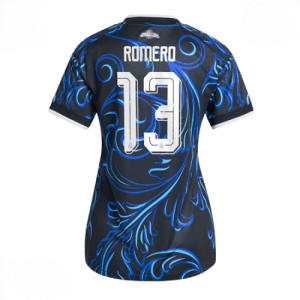 Echipament fotbal Argentina Cristian Romero #13 Tricou Deplasare Mondial 2026 pentru femei maneca scurta