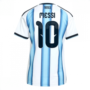 Echipament fotbal Argentina Lionel Messi #10 Tricou Acasa Mondial 2026 pentru femei maneca scurta