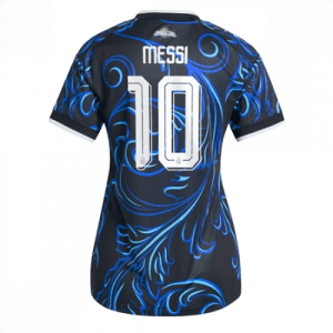 Echipament fotbal Argentina Lionel Messi #10 Tricou Deplasare Mondial 2026 pentru femei maneca scurta