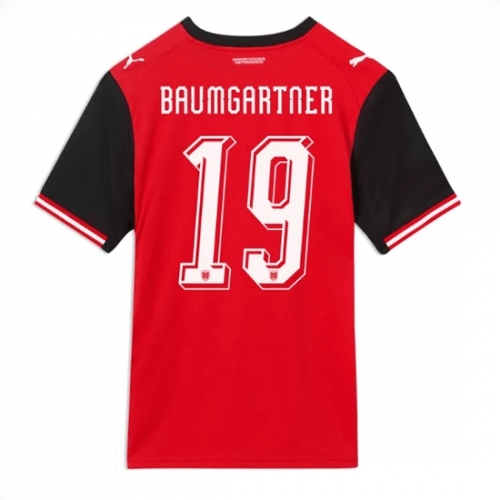 Echipament fotbal Austria Christoph Baumgartner #19 Tricou Acasa Mondial 2026 maneca scurta 1 Echipament fotbal Austria Christoph Baumgartner #19 Tricou Acasa Mondial 2026 maneca scurta