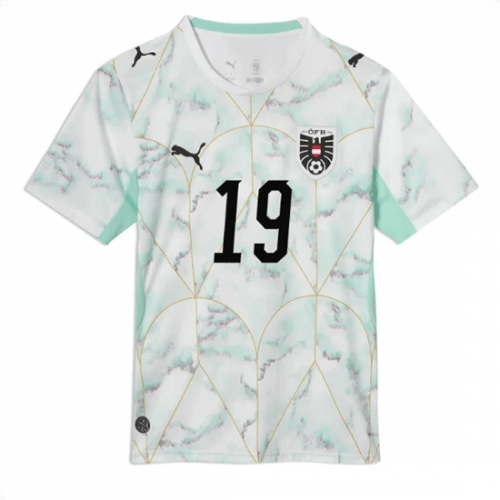 Echipament fotbal Austria Christoph Baumgartner #19 Tricou Deplasare Mondial 2026 maneca scurta 2 Echipament fotbal Austria Christoph Baumgartner #19 Tricou Deplasare Mondial 2026 maneca scurta - imagine 2