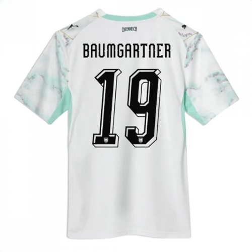Echipament fotbal Austria Christoph Baumgartner #19 Tricou Deplasare Mondial 2026 maneca scurta 1 Echipament fotbal Austria Christoph Baumgartner #19 Tricou Deplasare Mondial 2026 maneca scurta