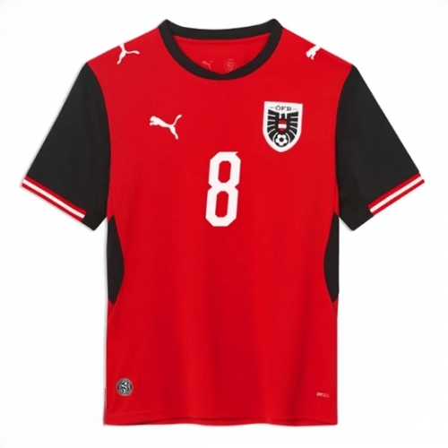 Echipament fotbal Austria David Alaba #8 Tricou Acasa Mondial 2026 maneca scurta 2 Echipament fotbal Austria David Alaba #8 Tricou Acasa Mondial 2026 maneca scurta - imagine 2