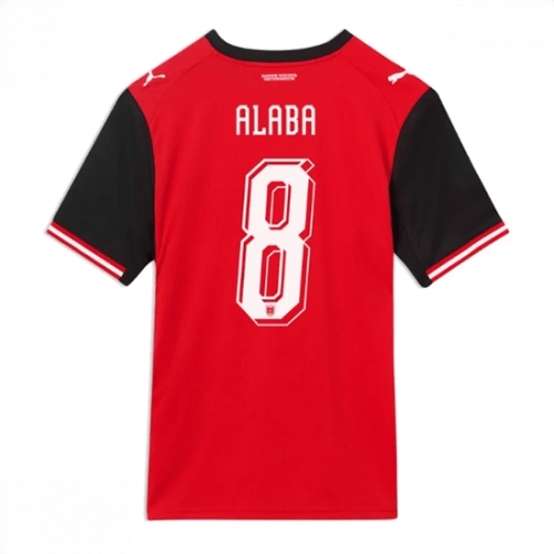 Echipament fotbal Austria David Alaba #8 Tricou Acasa Mondial 2026 maneca scurta 1 Echipament fotbal Austria David Alaba #8 Tricou Acasa Mondial 2026 maneca scurta