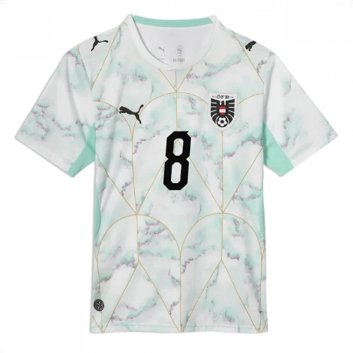 Echipament fotbal Austria David Alaba #8 Tricou Deplasare Mondial 2026 maneca scurta 2 Echipament fotbal Austria David Alaba #8 Tricou Deplasare Mondial 2026 maneca scurta - imagine 2
