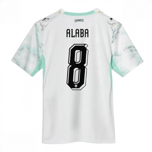 Echipament fotbal Austria David Alaba #8 Tricou Deplasare Mondial 2026 maneca scurta 1 Echipament fotbal Austria David Alaba #8 Tricou Deplasare Mondial 2026 maneca scurta