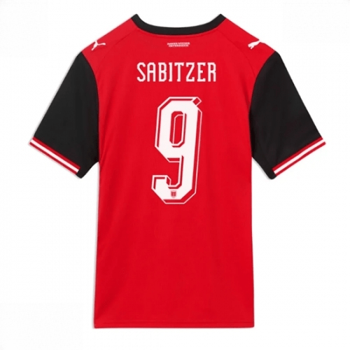 Echipament fotbal Austria Marcel Sabitzer #9 Tricou Acasa Mondial 2026 maneca scurta 1 Echipament fotbal Austria Marcel Sabitzer #9 Tricou Acasa Mondial 2026 maneca scurta