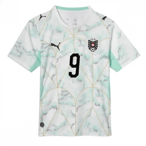 Echipament fotbal Austria Marcel Sabitzer #9 Tricou Deplasare Mondial 2026 maneca scurta 2 Echipament fotbal Austria Marcel Sabitzer #9 Tricou Deplasare Mondial 2026 maneca scurta - imagine 2