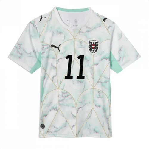 Echipament fotbal Austria Michael Gregoritsch #11 Tricou Deplasare Mondial 2026 maneca scurta 2 Echipament fotbal Austria Michael Gregoritsch #11 Tricou Deplasare Mondial 2026 maneca scurta - imagine 2