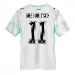 Echipament fotbal Austria Michael Gregoritsch #11 Tricou Deplasare Mondial 2026 maneca scurta