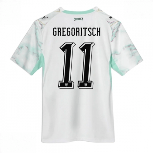 Echipament fotbal Austria Michael Gregoritsch #11 Tricou Deplasare Mondial 2026 maneca scurta 1 Echipament fotbal Austria Michael Gregoritsch #11 Tricou Deplasare Mondial 2026 maneca scurta
