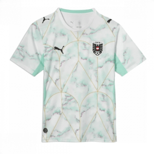 Echipament fotbal Austria Tricou Deplasare Mondial 2026 maneca scurta