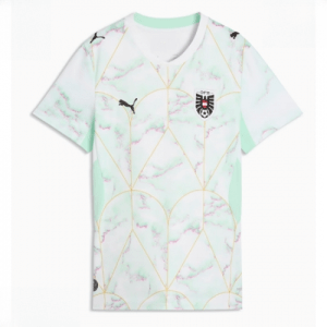 Echipament fotbal Austria Tricou Deplasare Mondial 2026 pentru femei maneca scurta